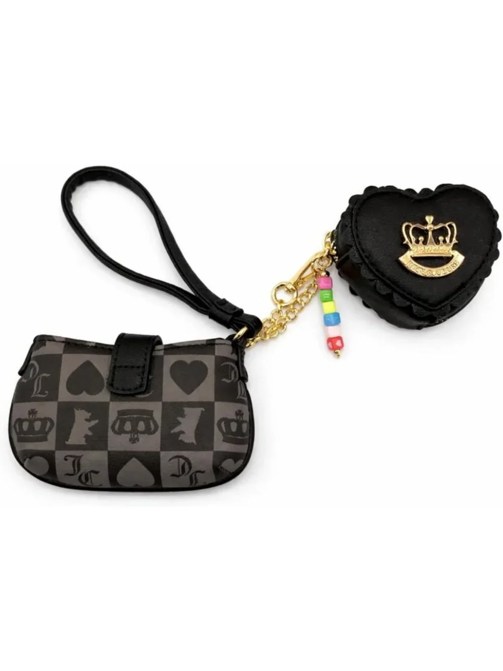 Chic Mini Tab Wristlet with Heart-Shaped Accessory Case | Stylish & Functional